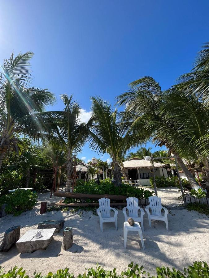 Lunazul Eco-Cabana Frente Al Mar Mahahual Exterior foto