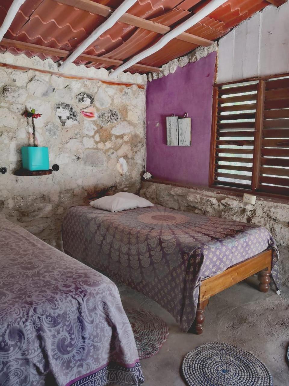 Lunazul Eco-Cabana Frente Al Mar Mahahual Exterior foto